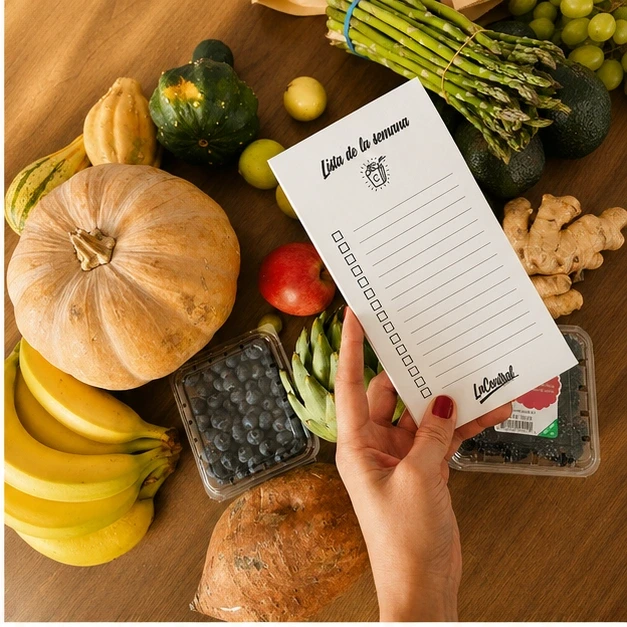 Lista de frutas y verduras