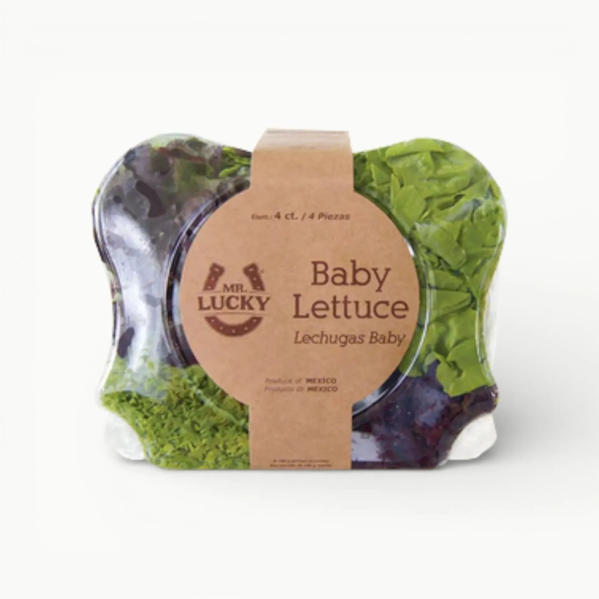 [GO012] BABY LETTUCE MR LUCKY PAQ 4PZAS